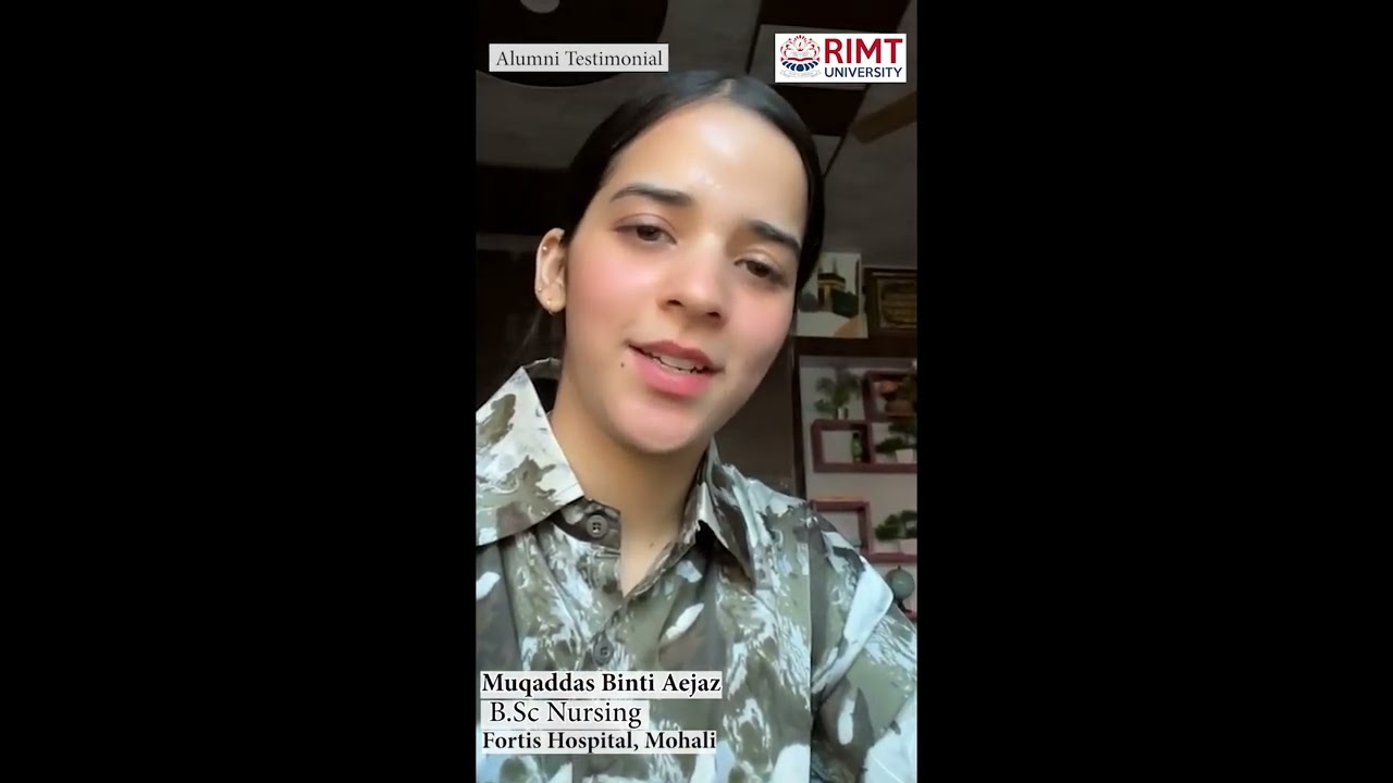 RIMT Alumni Spotlight: Muqaddas Binti Aejaz! 