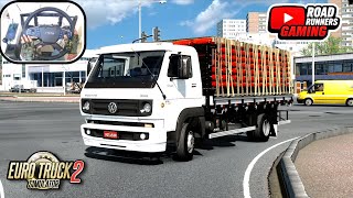 Euro Truck Simulator 2 | Mini Volkswagen 9160 Delivery Truck | Narrow Roads & Heavy Traffic | 4K HDR screenshot 4