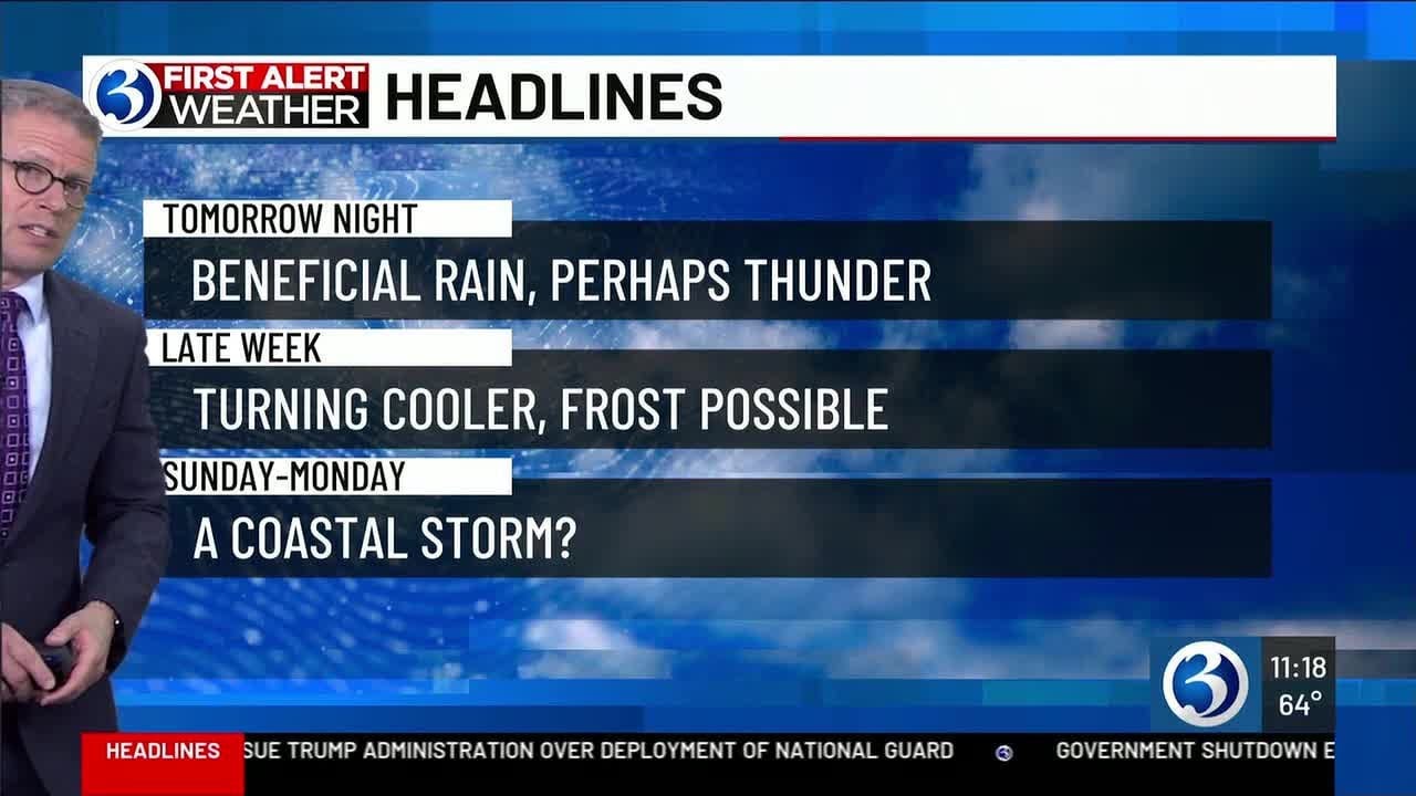 WEATHER: Temperatures take a dip to more seasonable levels after ...