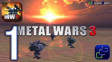 MW3 Metal Wars 3 Android Walkthrough - Gameplay Part 1 - Campaign Stages: 1-3 Outpost Attack