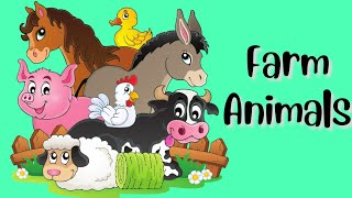 Farm animals In English | Farm Animal Names In English For Preschool