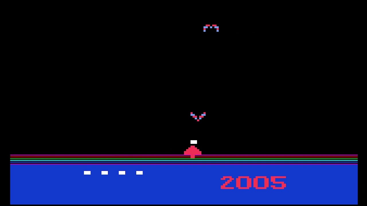 Demon Attack (Magnavox Odyssey 2). Game 6: Advanced Tracer. Score: 2 885 