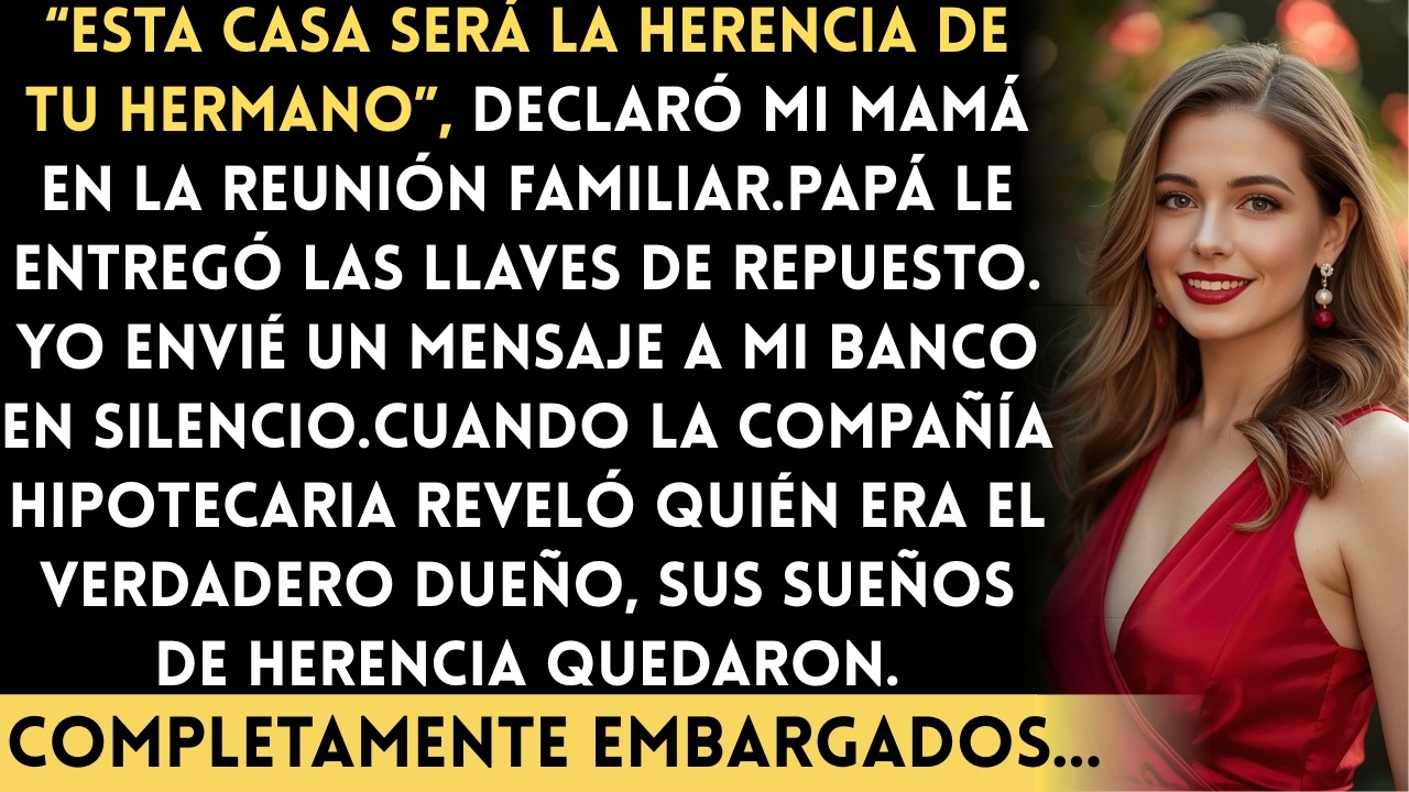 Mis padres prometieron mi casa a la familia de su hijo favorito — pero la compañía hipotecaria...