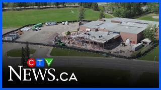 Teardown of Tumbler Ridge school