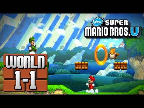 new super mario bros u world 1 1 100 youtube