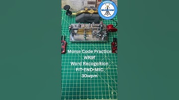 Morse Code Practice Word Recognition WR9f FIT-END-MIC 30wpm