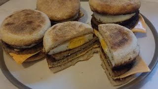 Home made Sausage and Egg McMuffin