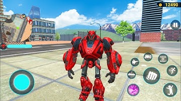 Optimus Prime Multiple Transformation Jet Robot Car Game 2024 - Android Gameplay