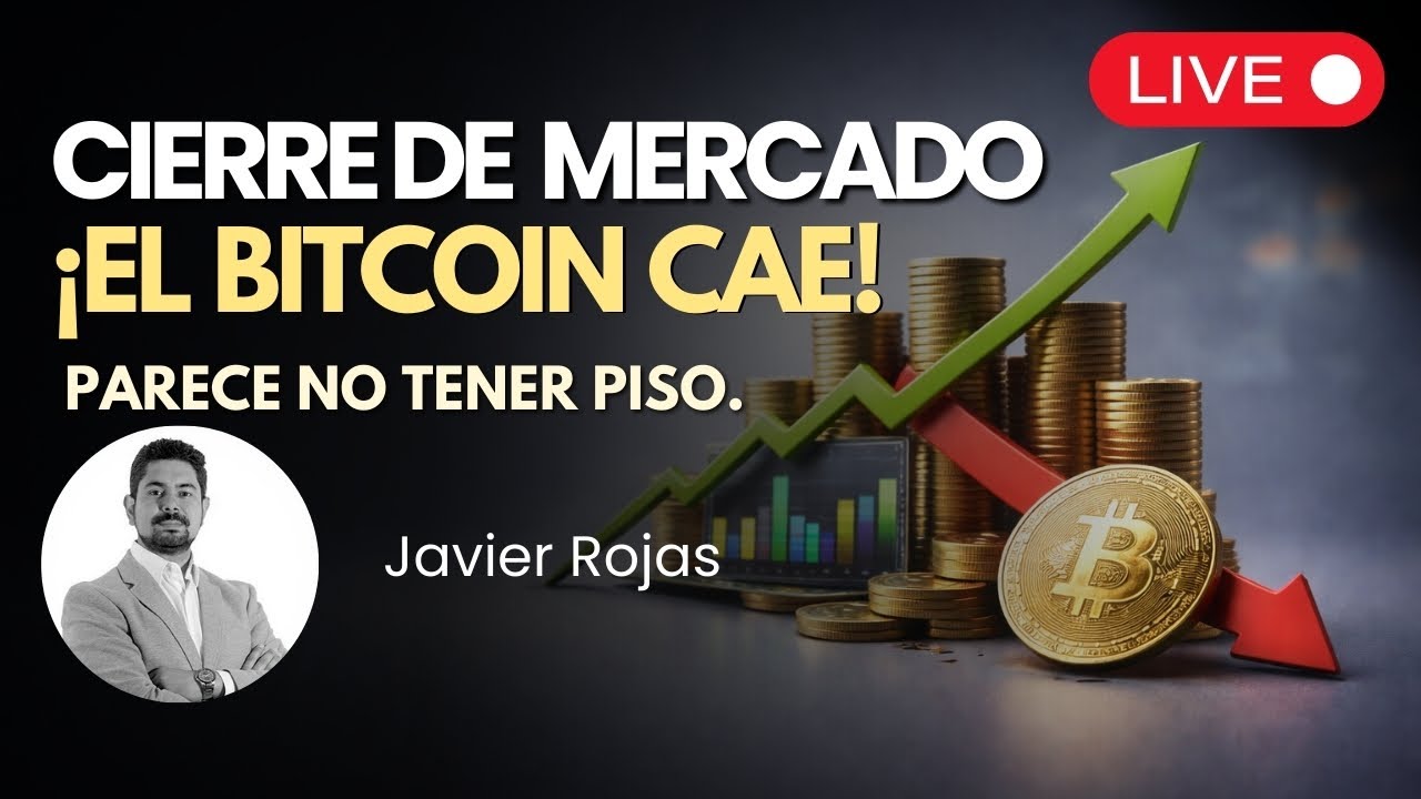 El Bitcoin cae nuevamente 🔴 Cierre del Mercado EN VIVO | Market Close en Español