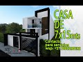 Casa de 7 x 15 con 4 habitaciones!!!