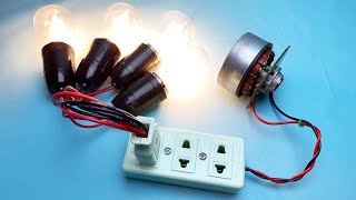 Amazing technique of motor into 180 volts powerful generator free energy.