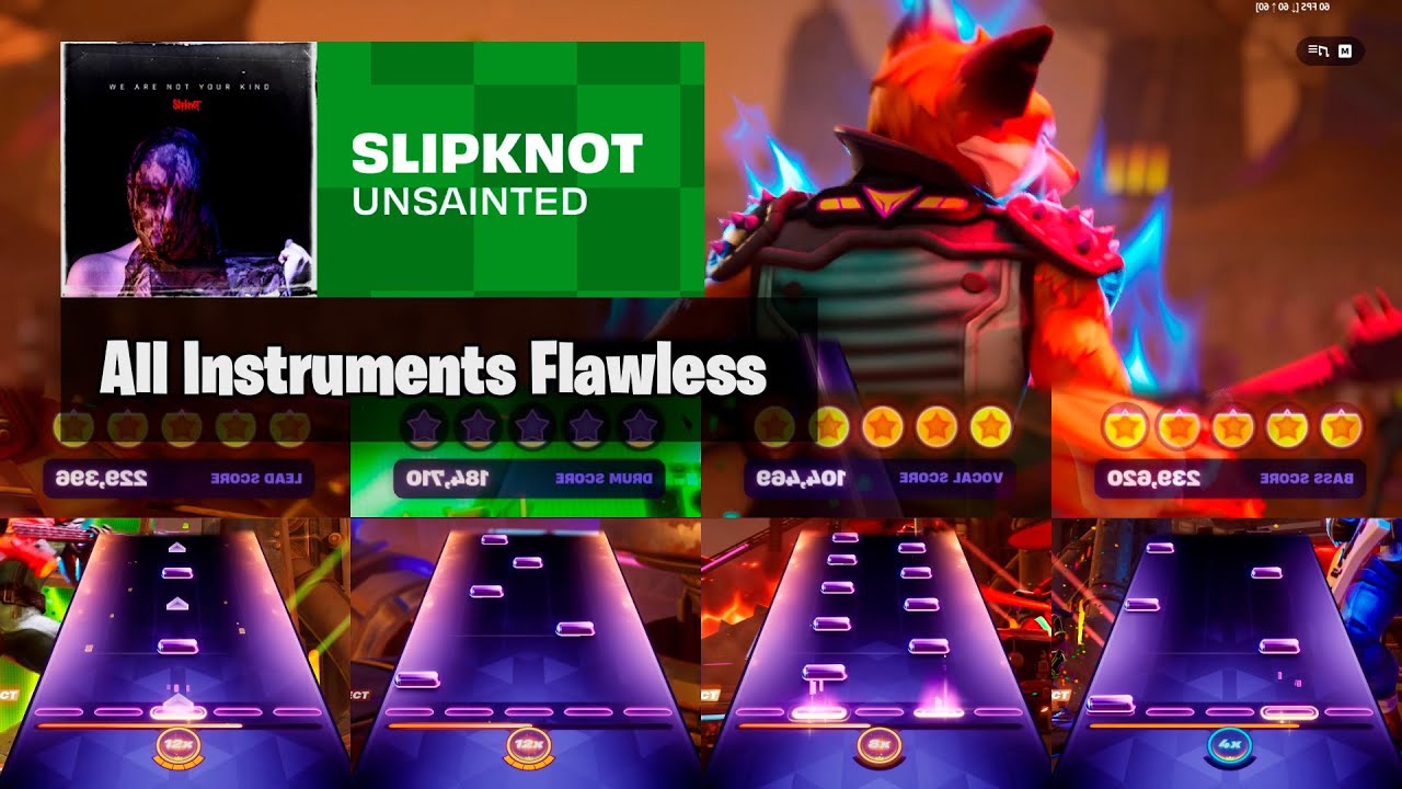 "Unsainted" - Slipknot | Expert All Instruments Flawless | Fortnite Festival