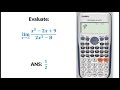 Limits calculator technique