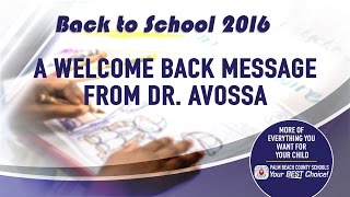 WELCOME BACK PARENTS 2016