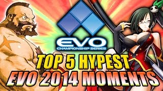 EVOLUTION 2014 - TOP 5 HYPE MOMENTS (Fighting Game World Championship)