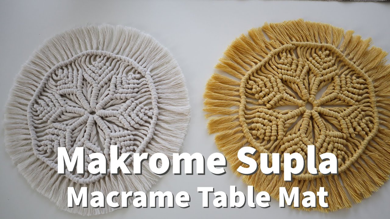 Makrome Supla | Macrame Table Mat