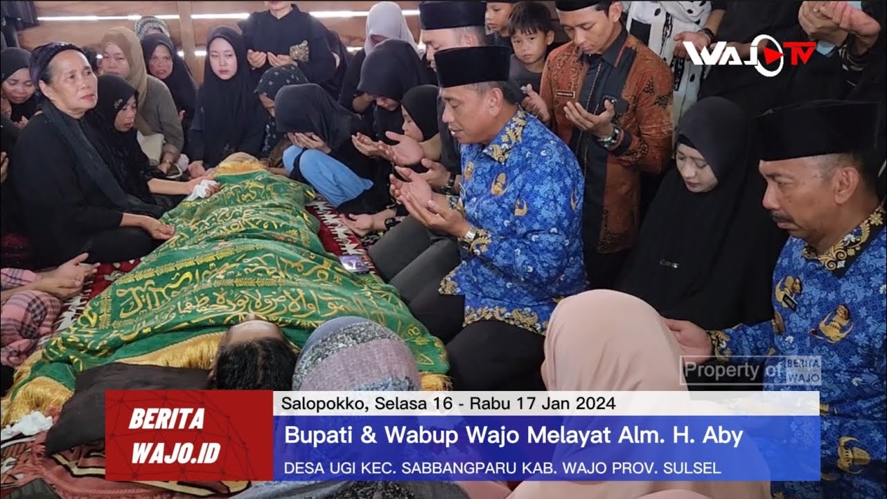 Bupati dan Wabup Wajo Melayat Alm. H. Aby Meninggal Dunia (1)