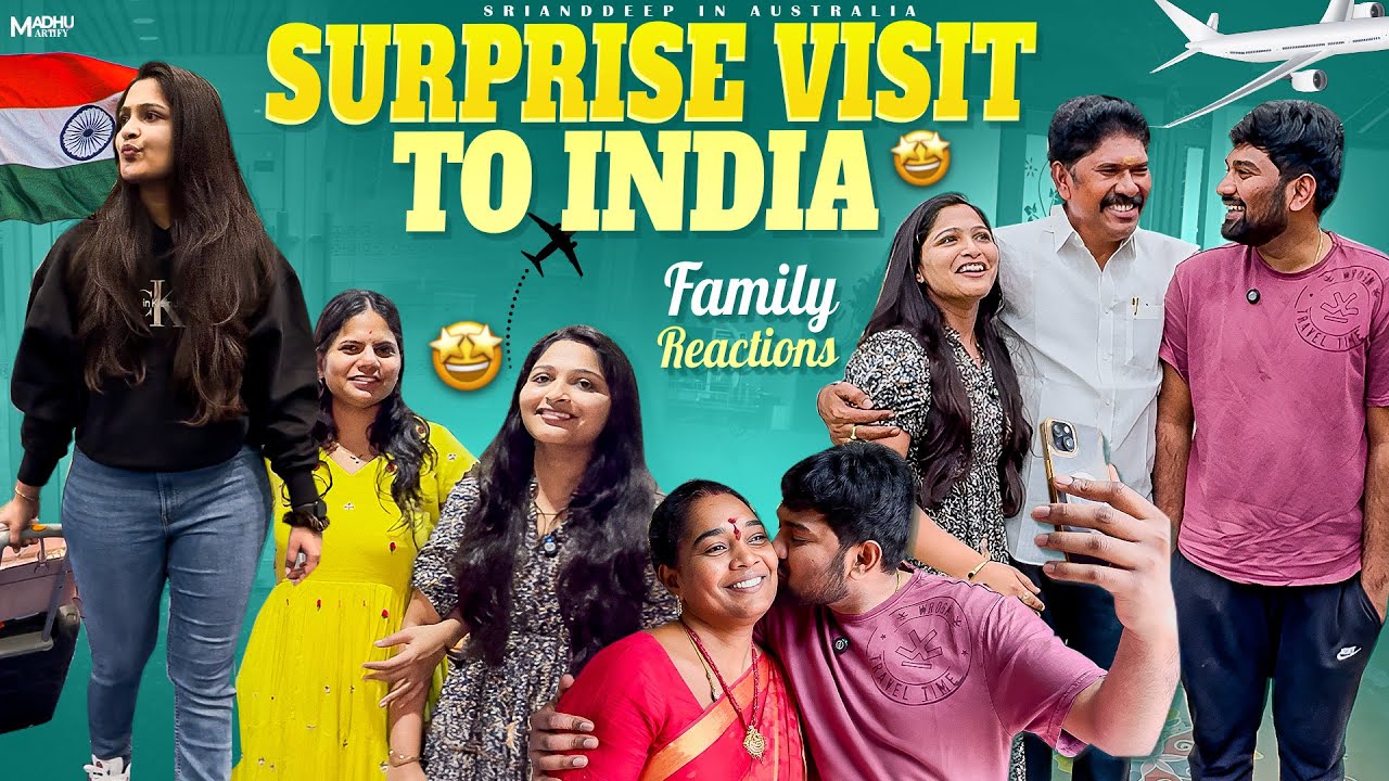 Surprise visit to India | Australia to India | Telugu Vlogs | Vlog | Vlogs | Australia Telugu Vlogs