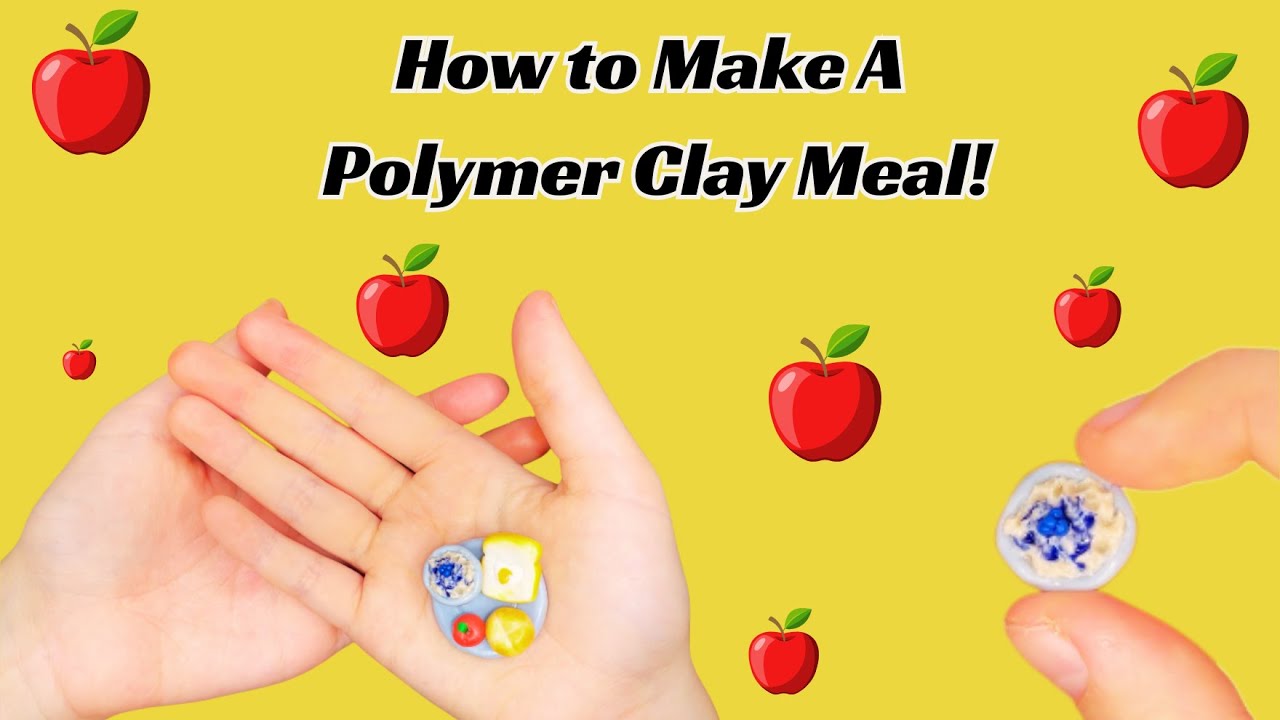 Making a Cute Polymer Clay Breakfast! 🍳🍞 Mini Egg on Toast, Oatmeal & More | Mini Clay Food DIY