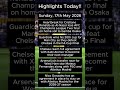 17th May 2026 Soccer Highlights!!