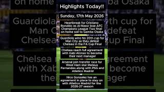 17th May 2026 Soccer Highlights!!