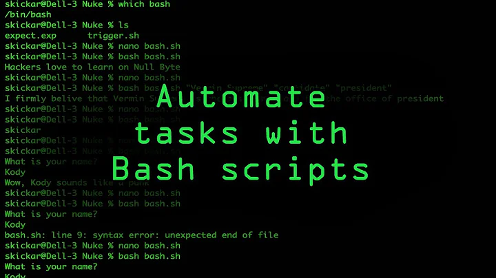 Write Your Own Bash Scripts for Automation [Tutori...