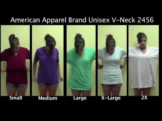 American Apparel Unisex Size Chart