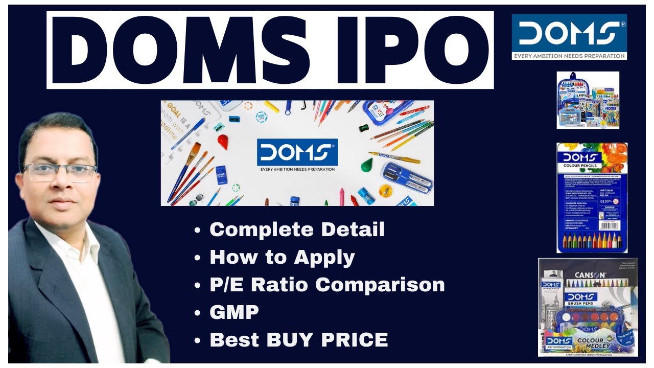 DOMS IPO Complete detail I How to APPLY I Best buy Price I GMP I Doms ...