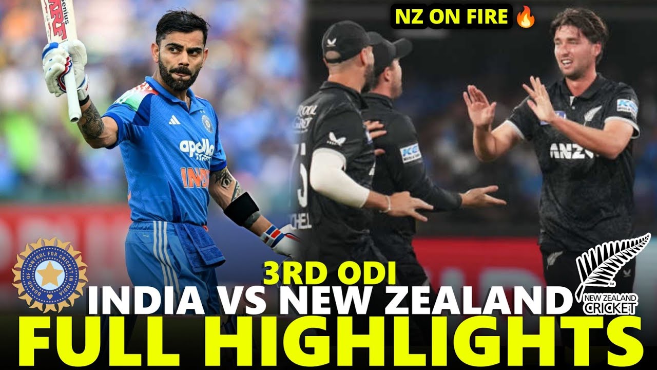 India vs New Zealand Full Highlights 3rd ODI 2026 | IND VS NZ