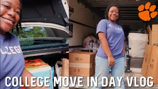 COLLEGE MOVE IN DAY VLOG 2020 | FIRST COLLEGE APARTMENT | Clemson University