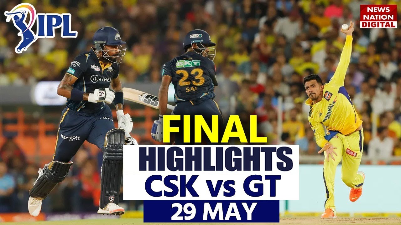 CSK vs GT IPL 2023 Final Highlights Chennai vs Gujarat Highlights Today Match Highlights