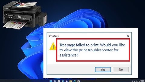 Fix Test Page Failed to Print Error in Windows 11/10