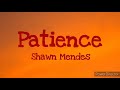 Shawn Mendes - Patience (Lirik dan Terjemahan)