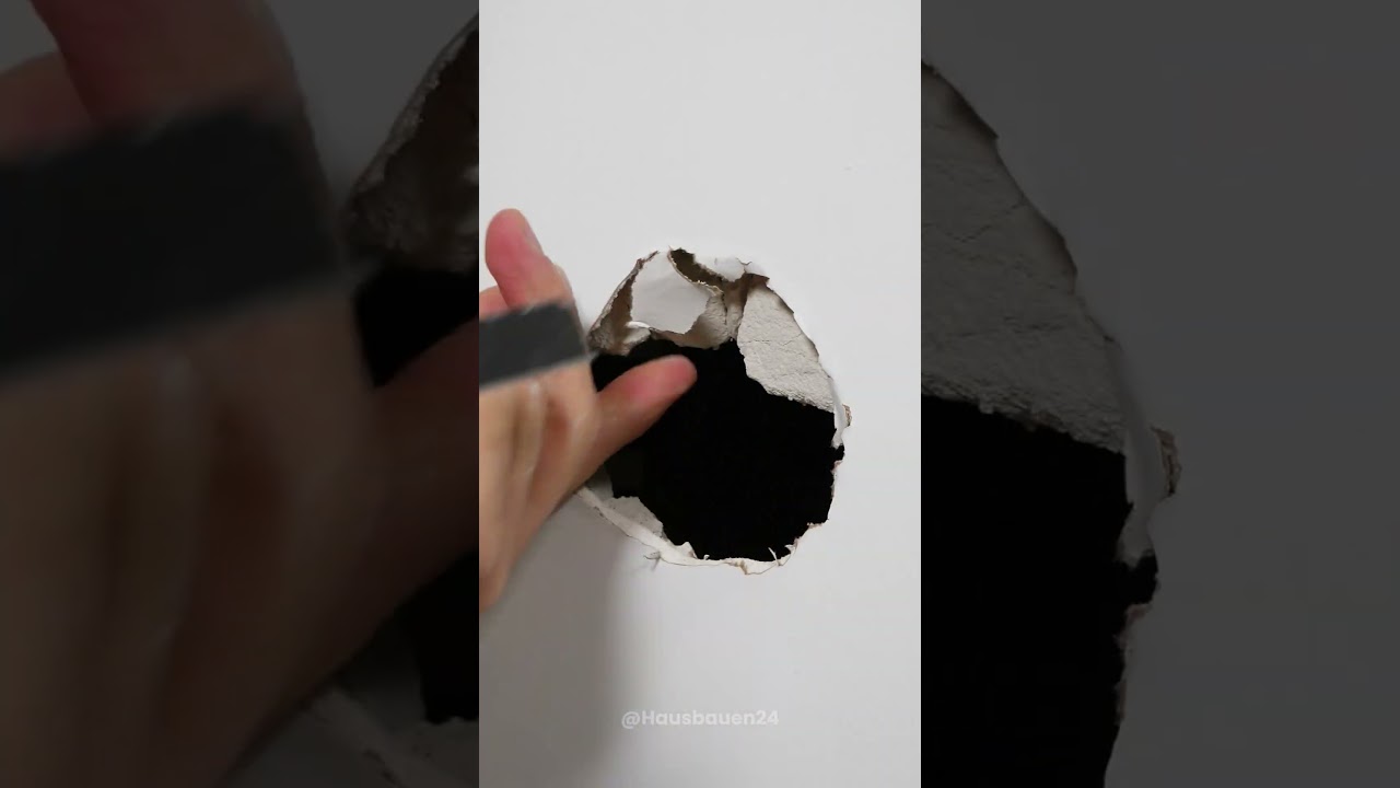 Gipskarton Loch schließen - so geht's 