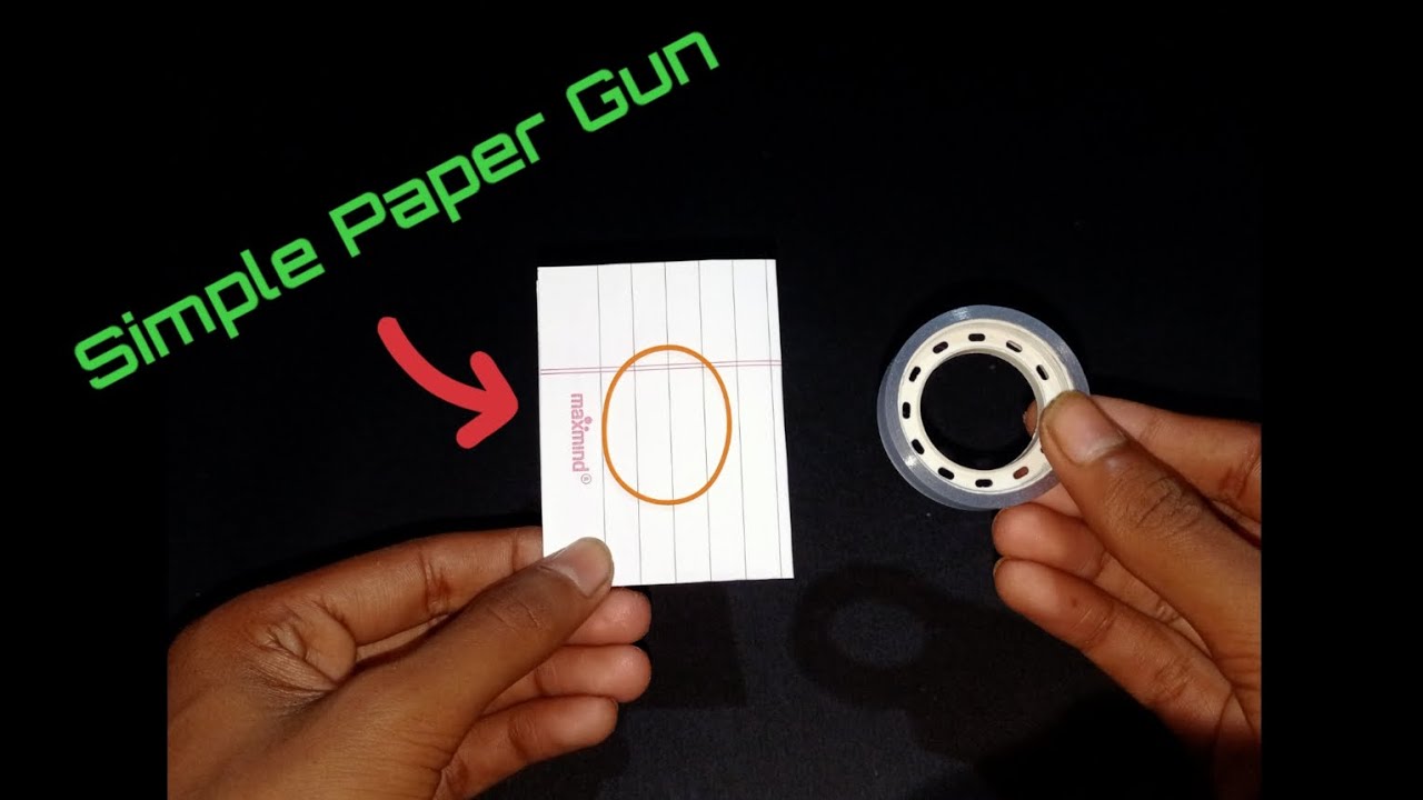 simple paper gun at home | easy paper gun making at home