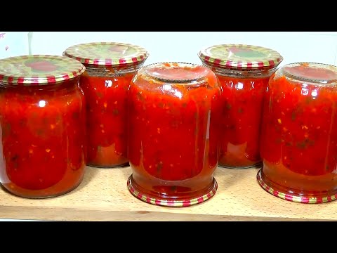 Самая ВКУСНАЯ Аджика на зиму👍1 Секретный Ингредиент и Вкус Получается Обалденный