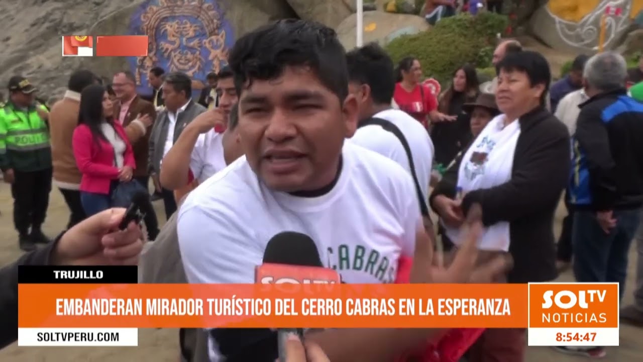 Trujillo: embanderan mirador turístico del cerro Cabras en La Esperanza