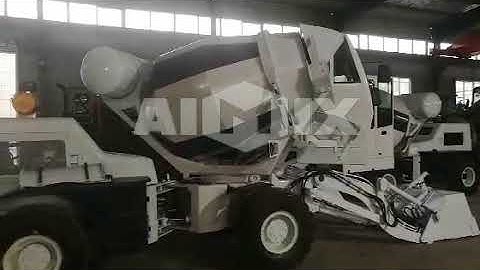 Self Loading Concrete Mixer Working Display