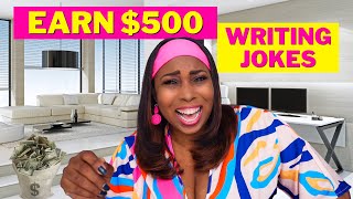 Earn US$500 Writing Jokes Using ChatGPT