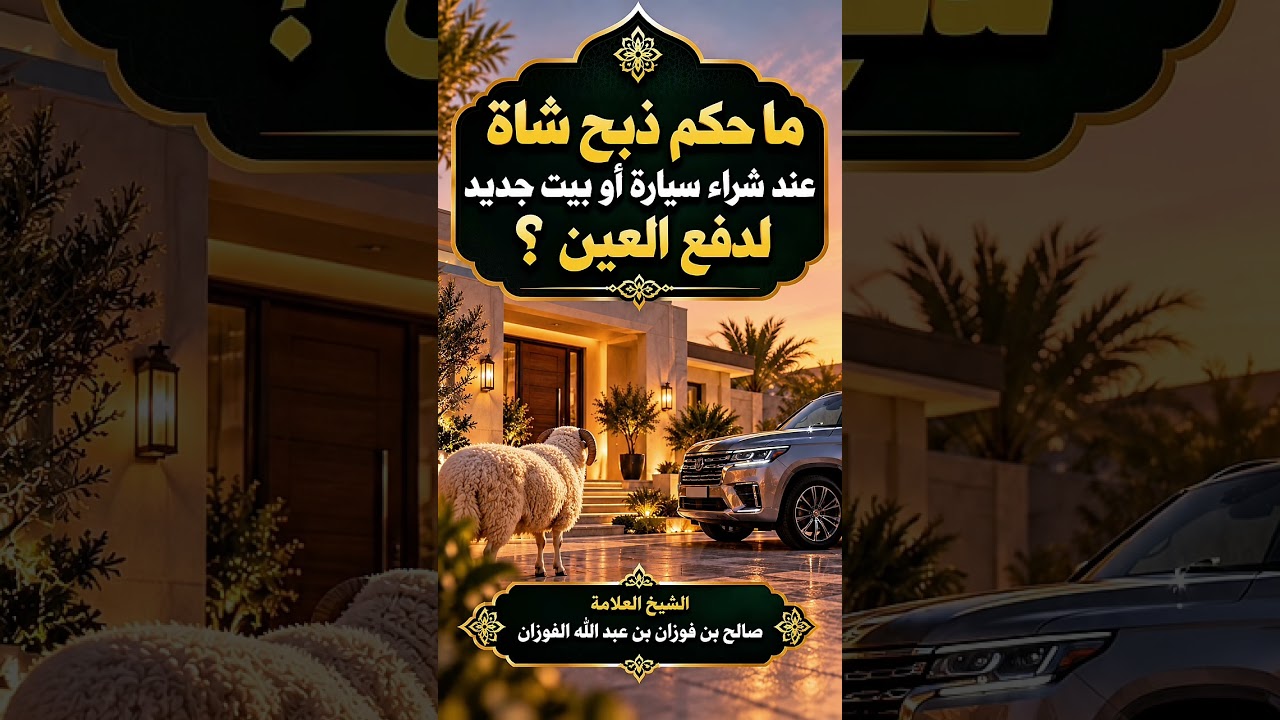 ما حكم ذبح شاة عند شراء سيارة أو بيت جديد لدفع العين ؟ الشيخ العلامة صالح بن فوزان الفوزان .