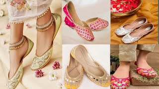 Traditional Khussa Foot Wear Design For Girls 2021 Fancy Khussa Collection