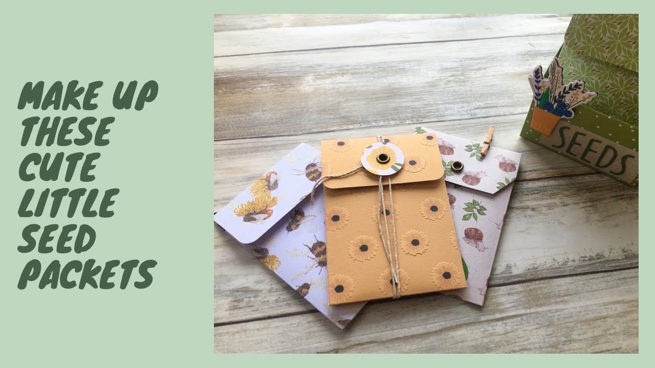 Make up some simple Seed packets. Great for seed swaps and gardening gifts.  