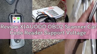 Review XIAUODO OBD2 Scanner Car Code Reader Support Voltage Test Plug and Play Fixd Car CAN Diagnost