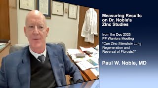 Measuring Results on Dr. Noble's Zinc Studies, a Meeting Moment from PF Warriors