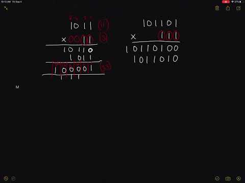 Multiplying Binary Numbers
