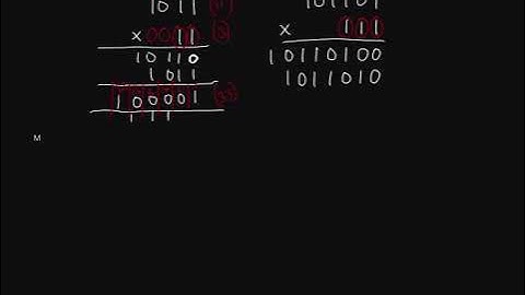 Multiplying Binary Numbers