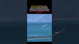 Engine Fails Mid-Air! Insane Emergency Ocean Ditching Caught on Camera!#aviation