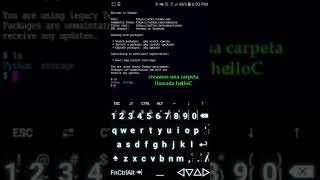 como programar en C en termux