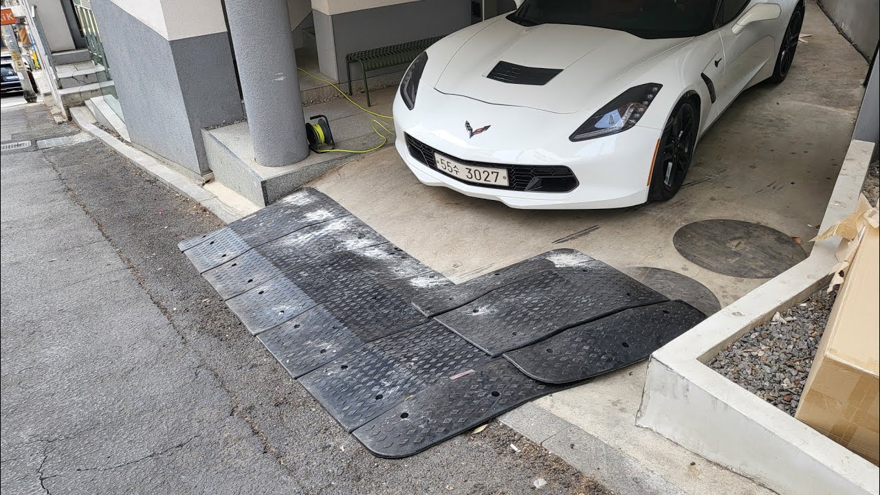 용산구 이태원동 주차장 진입로 경사로 설치