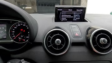 Clock Setting Set the time in the Dashboard Audi A1 Uhrzeit einstellen